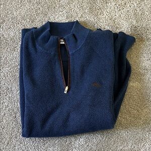 Tommy Bahama Navy Zip-Up Sweater